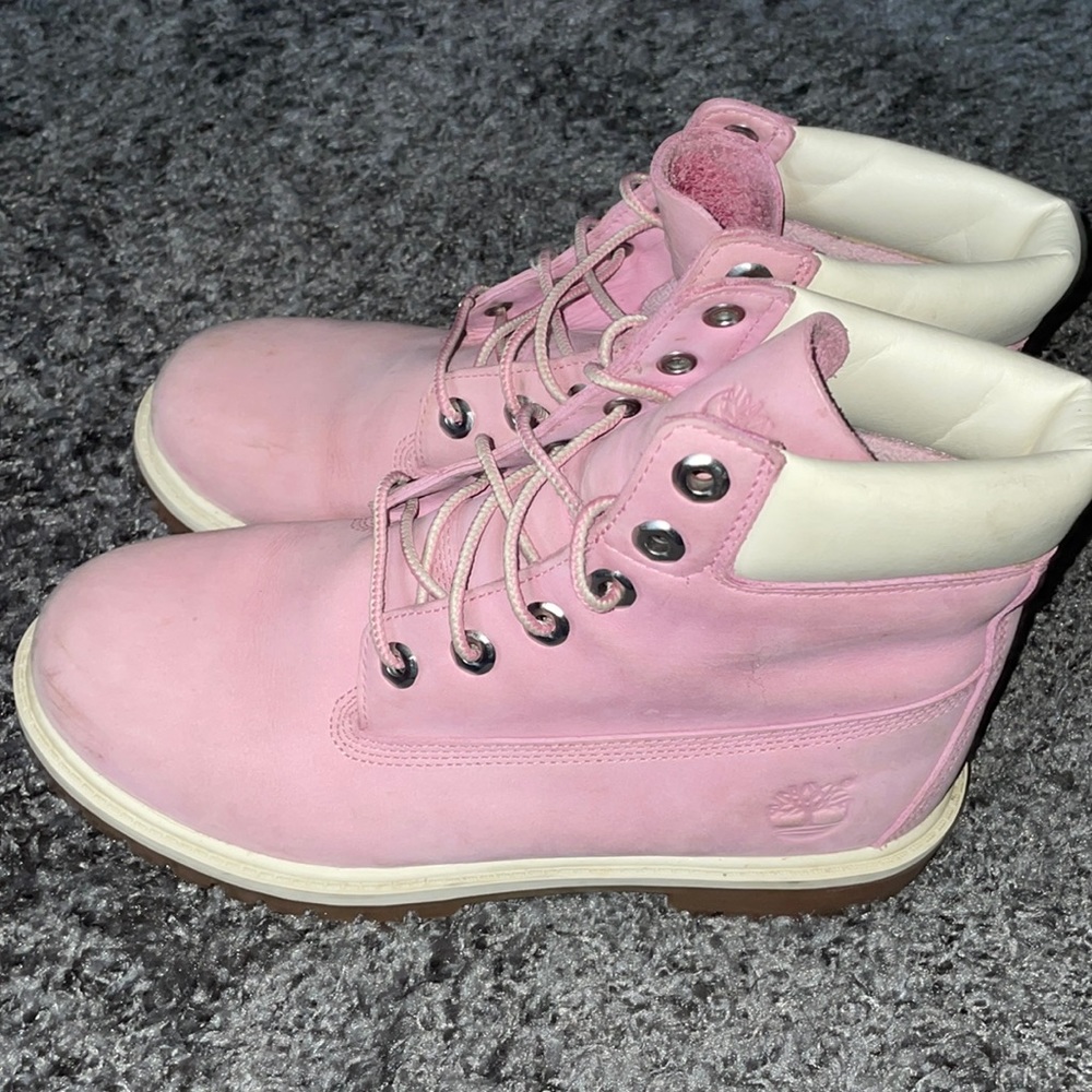 Pink Timberlands